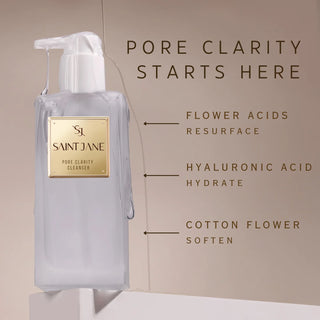 Silky gel texture of hydrating cleanser for radiant skin