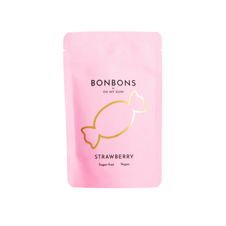 Strawberry Bonbons By OH MY GUM! - Sugarless Hard Candy