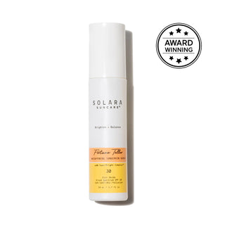 Glow with Solara's skin brightening sunscreen