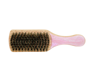 Mini Boar Bristle Brush In Pink Sugar
