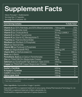 WeNatal Supplement Refill Bag - For Him