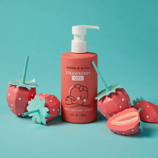 All-Natural Strawberry Shampoo, Body Wash & Bubbles
