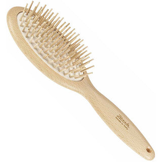 Beech Oval Hairbrush with Wood Pins