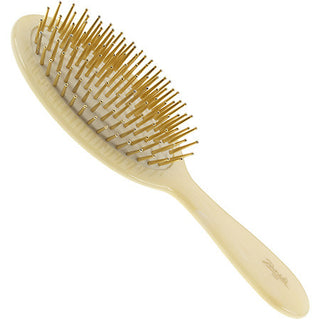 Horn Imitation Hairbrush with Gold Pins