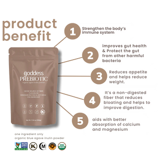 The Goddess Prebiotic To-Go - Blue Agave Inulin Powder