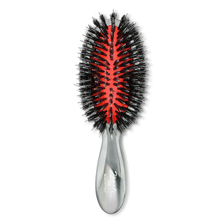 Chrome Small Mixed Bristle Hairbrush