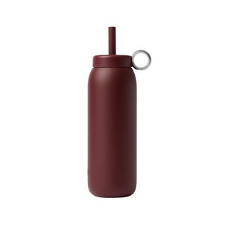 Stainless Bottle Straw Cap | 24oz - BLACK CHERRY