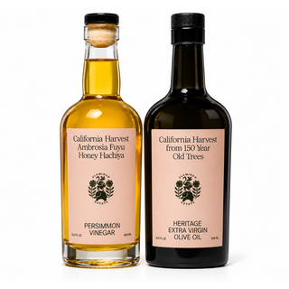 Extra Virgin Olive Oil & Fuyu Persimmon Vinegar - A Legendary Duo