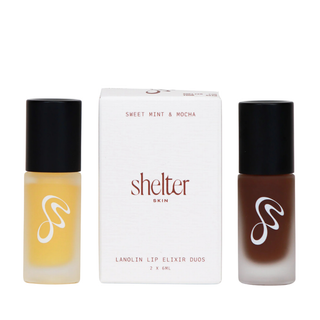 Valentine's Day Lanolin Lip Elixir Duo - Sweet Mint & Mocha