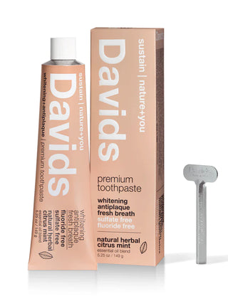 Davids premium toothpaste / herbal citrus peppermint