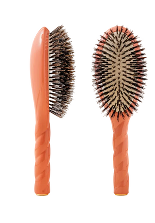 N.01 Large The Shine & Care HairBrush ORANGE CORAL
