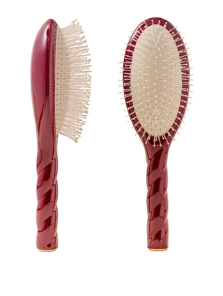 N.04 Large The Massaging Detangling Hairbrush CHERRY RED
