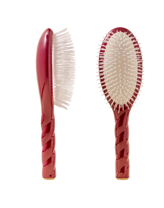 N.07 Large The Stimulating & Detangling HairBrush CHERRY RED