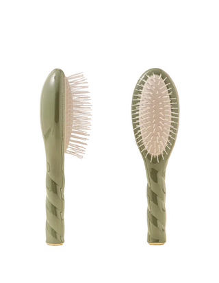 N.07 The Small Stimulating & Detangling HairBrush ALMOND GREEN