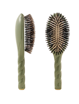 N.01 Large The Shine & Care HairBrush ALMOND GREEN