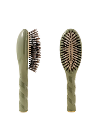 N.01 SMALL Shine & Care HairBrush ALMOND GREEN
