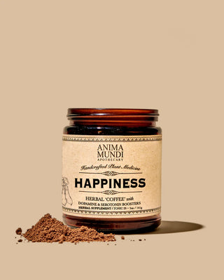 HAPPINESS POWDER | Herbal Coffee, Serotonin + Dopamine